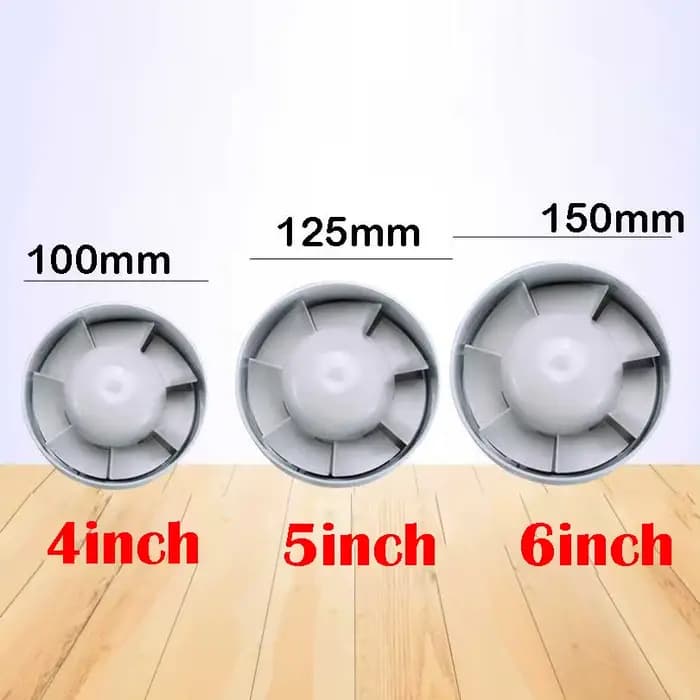 4/5/6 pouces 220V Ventilation silencieuse évents d'air ventilateur extracteur exausté ventilateur ventilateur salle de bains cuisine toilettes