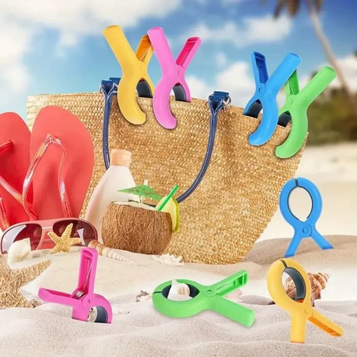 4/8 pièces pinces à serviettes de plage pour chaises de plage, pinces porte-serviettes pour chaise piscine sur croisière, épingles à vêtements robustes, Clips solides