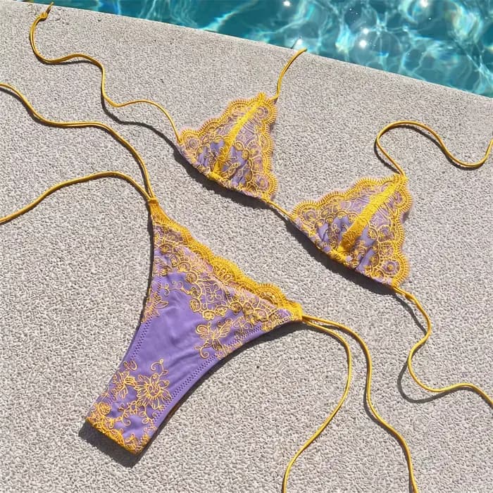 Bikini en dentelle 2026 Push-up pour femme