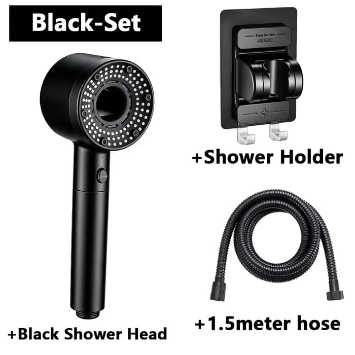 Ensemble de douche filtrante pour rénovation de salle de bain, système de filtration à pierres minérales purifiantes, jet de pluie haute pression