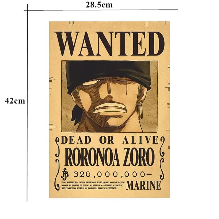 Anime Luffy Gear 5 une pièce primes recherché affiches 4 empereurs loi enfant figurines Vintage salon décoration murale autocollants jouets