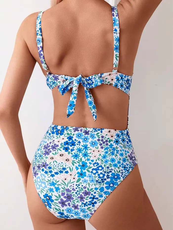 Sexy Floral une pièce femmes maillot de bain 2025 maillots