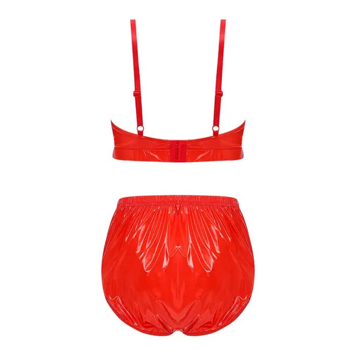 Maillot de bain bikini métallisé brillant pour femme