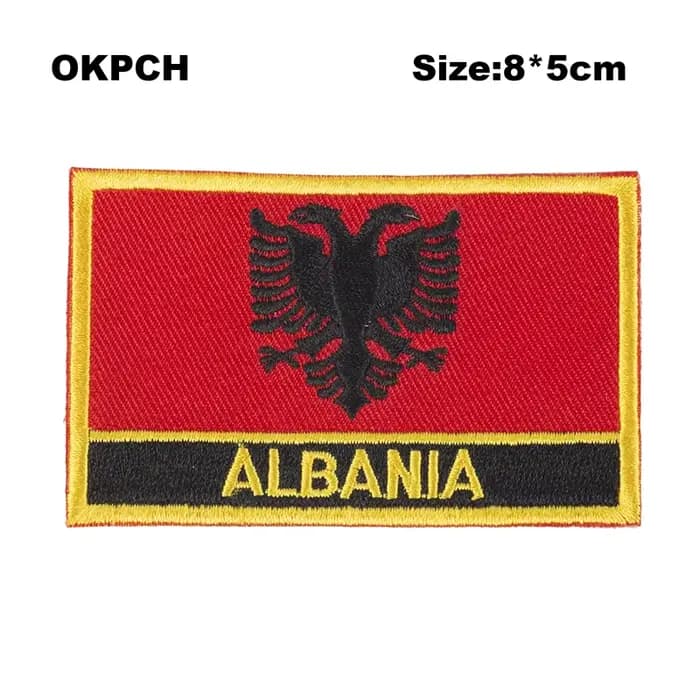 Patchs de broderie drapeau du Monténégro, fer sur scie sur patchs de transfert, Applications de couture pour vêtements dans la maison et le jardin