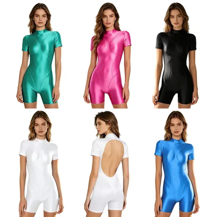 Maillot de bain une pièce brillant pour femme