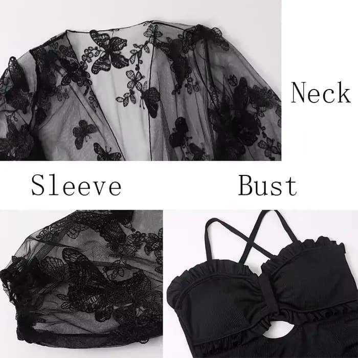 Ensemble bikini taille haute pour femme