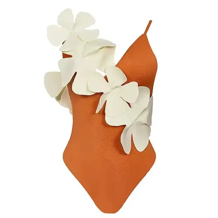 Maillot de bain une pièce à volants, sexy, à lacets, motif floral, couleur unie, pour femmes, vêtements de plage, nouvelle collection, 2022