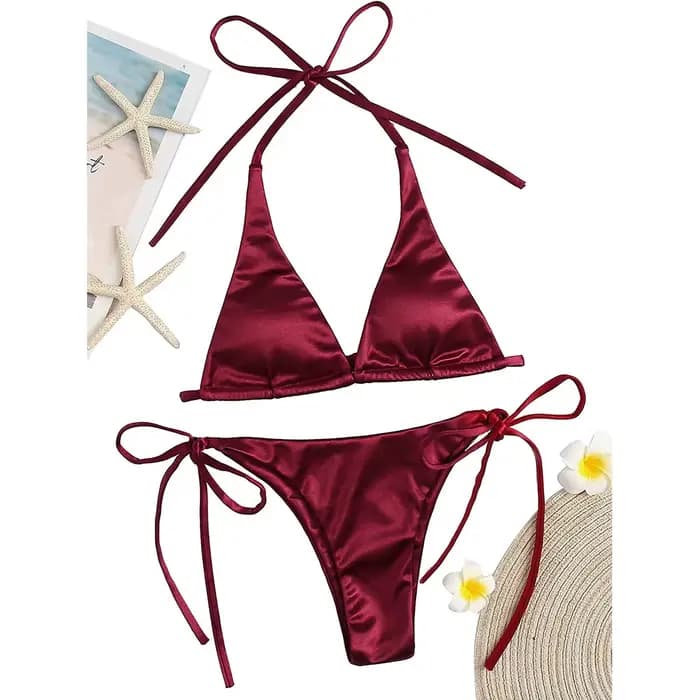 Maillot de bain brésilien en satin