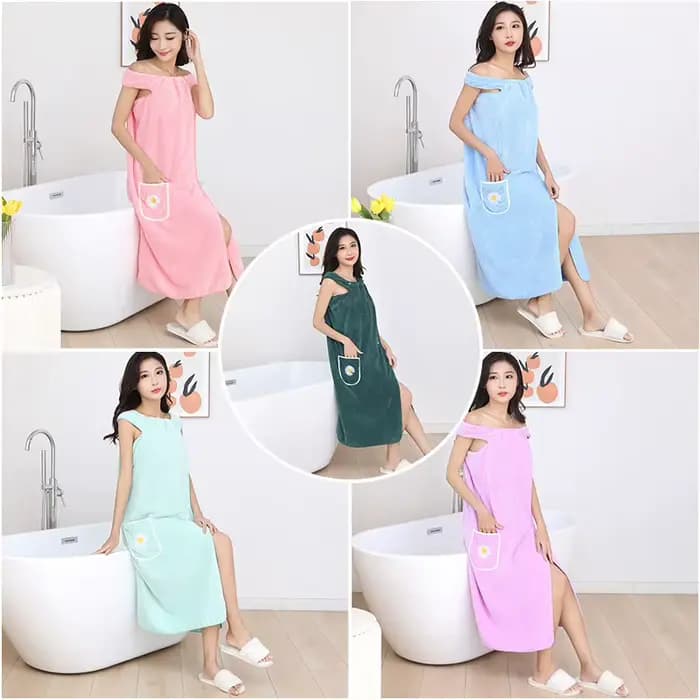 Serviette de bain en microcarence pour femmes, longue longueur, douce, portable, spa de douche pour adultes, serviettes de plage, salle de bain
