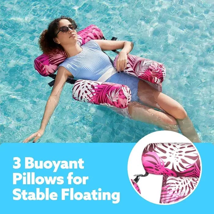 Chaise longue gonflable pour piscine