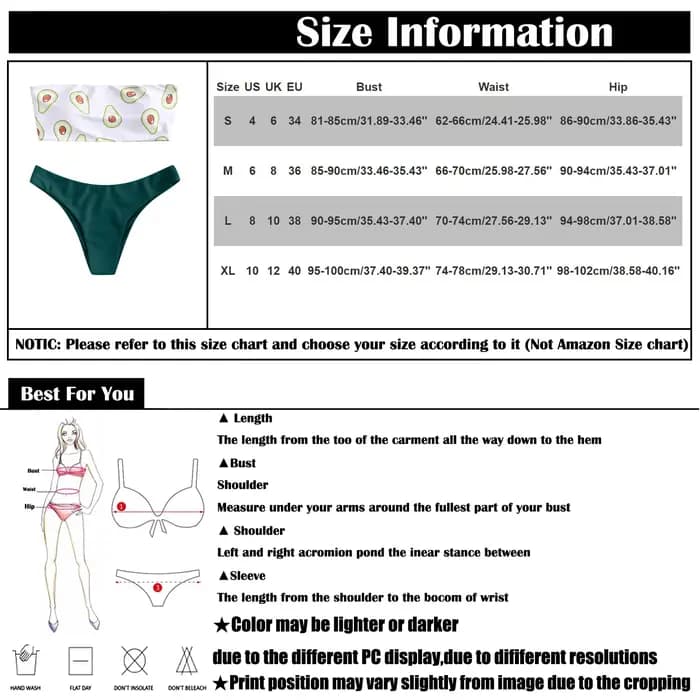 Maillot de bain deux pièces imprimé avocat pour femme, ensemble bikini, sans bretelles, taille basse, sexy, mode