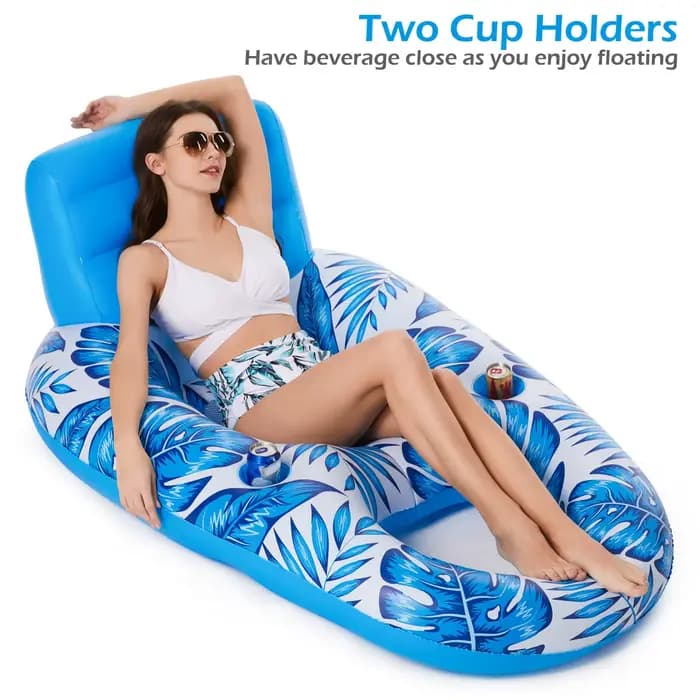 Flotteur de piscine gonflable adulte-flotteurs de piscine flotteurs de chaise longue radeau chaise flottante flotteurs d'eau pour piscine lac salon Floa