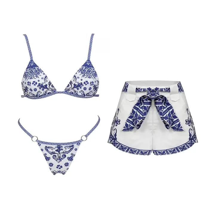 Maillot de bain une pièce rétro 2 pièces pour femme