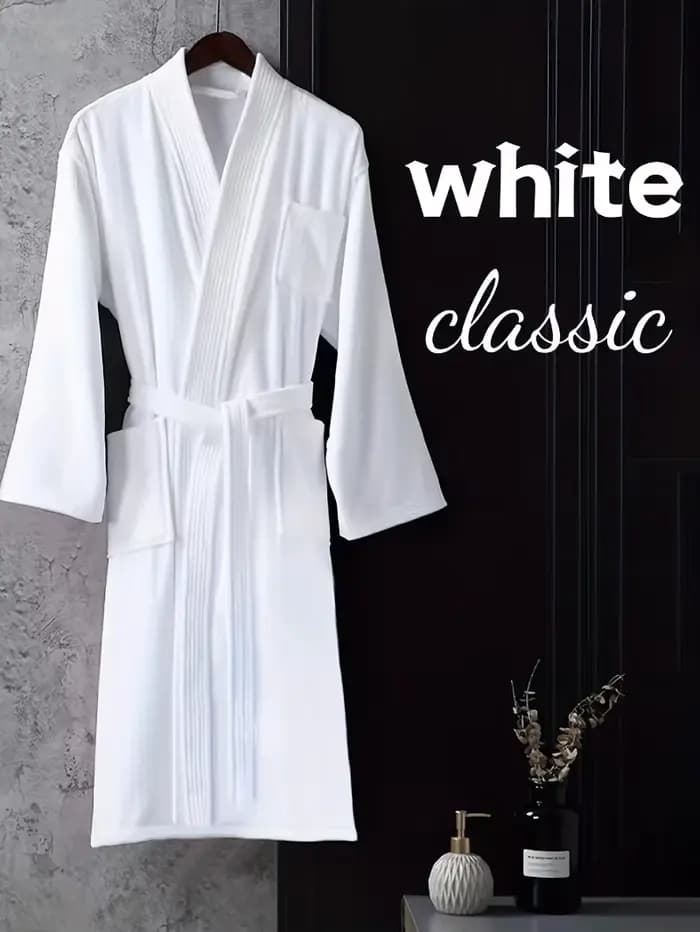 Peignoir d'hôtel 100% coton Terry brossé, épais, absorbant, Kimono gaufré, pour station de Spa, nouveau Design portable