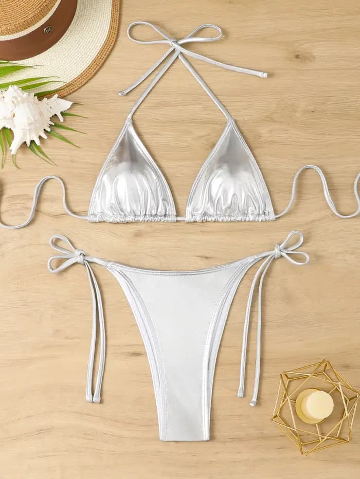 Bikini Triangle Sexy Halter 2026 pour Femme