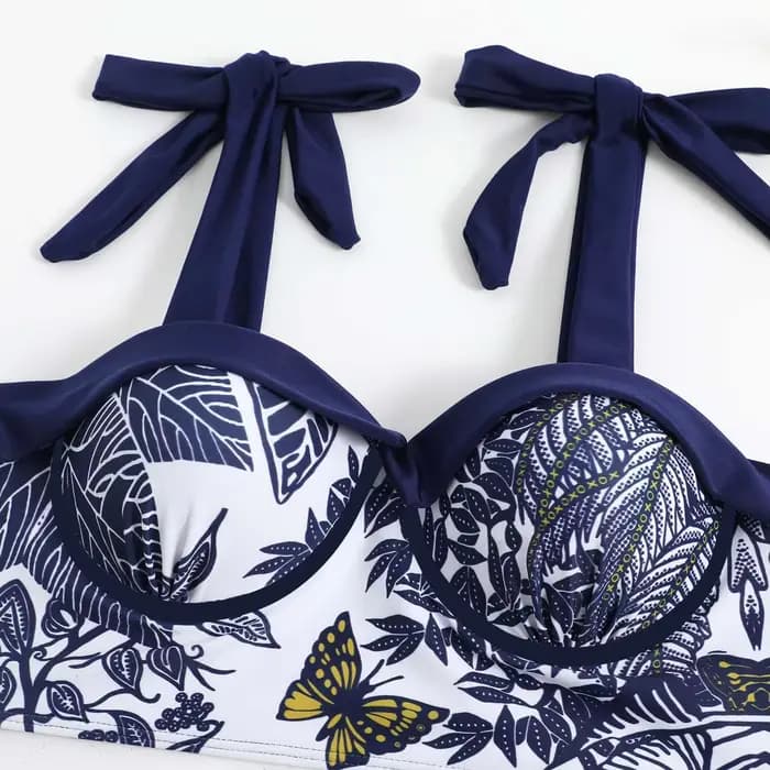 Maillot de bain brésilien avec jupe pour femme