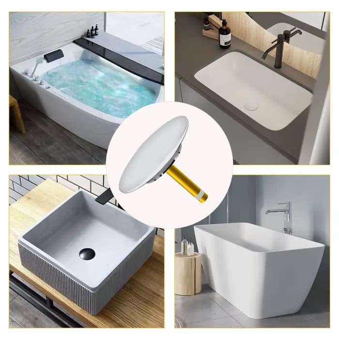 Bouchon de vidange de remplacement pour baignoire, en laiton, accessoires de salle de bains
