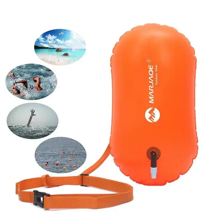 Bouée de piscine flotteurs de remorquage gonflable bouée de natation de sauvetage sac de séchage d'air gonflé en PVC sac de dérive accessoire de piscine eau libre