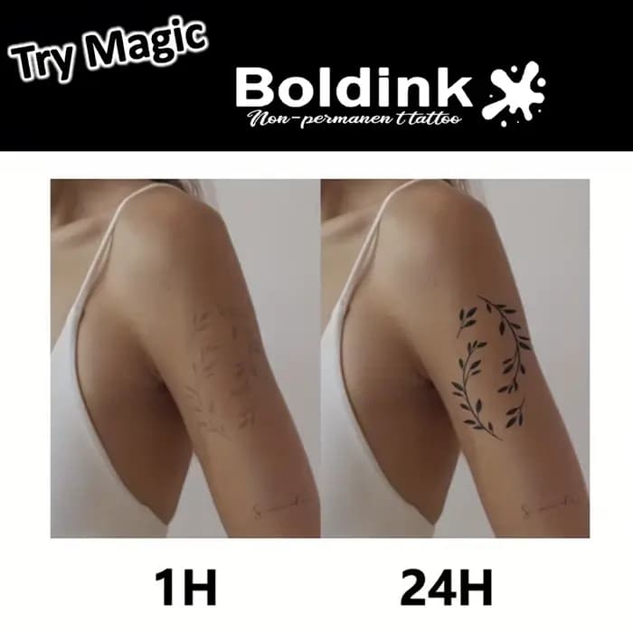 Tatouage temporaire d'électrocardiogramme de battement de coeur, dure jusqu'à 15 jours, nouvelle technologie, autocollant semi-permanent magique étanche.