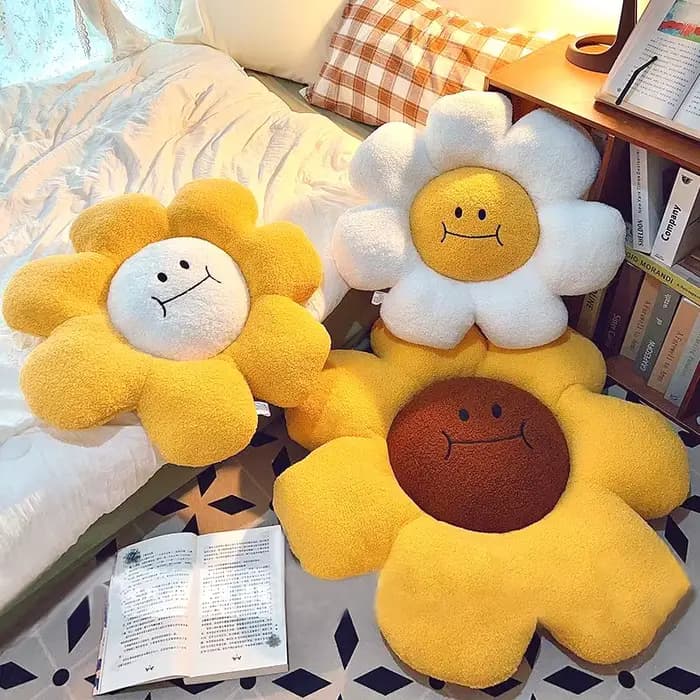 Coussin de siège décoratif tournesol