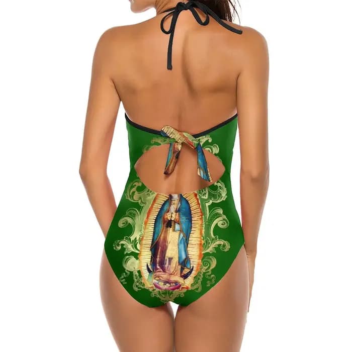 Maillot de bain une pièce à lacets