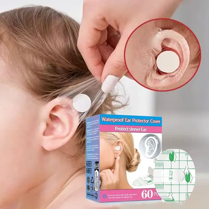 Protège-oreilles imperméables grands et petits pour la protection des oreilles lors du bain - Protège-oreilles imperméables - Doux et confortables, adaptés à la natation et