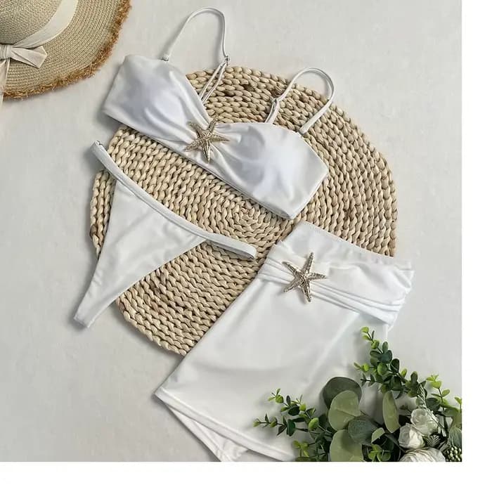 DEBAIOR 3 pièces Bikini femmes maillot de bain