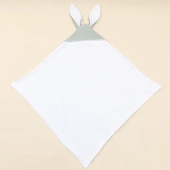 Peignoir à Capuche en Coton Pur pour Bébé Garçon et Fille, Serviette de Bain avec Nom Personnalisé, Double Couche, Gaze, Oreille de Lapin Everak