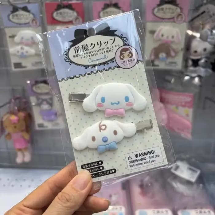 Kawaii Sugarbunnies épingle à cheveux dessin animé Kuromi ma mélodie douce fille frange pince latérale créative cannelle pinces à cheveux cadeaux de noël