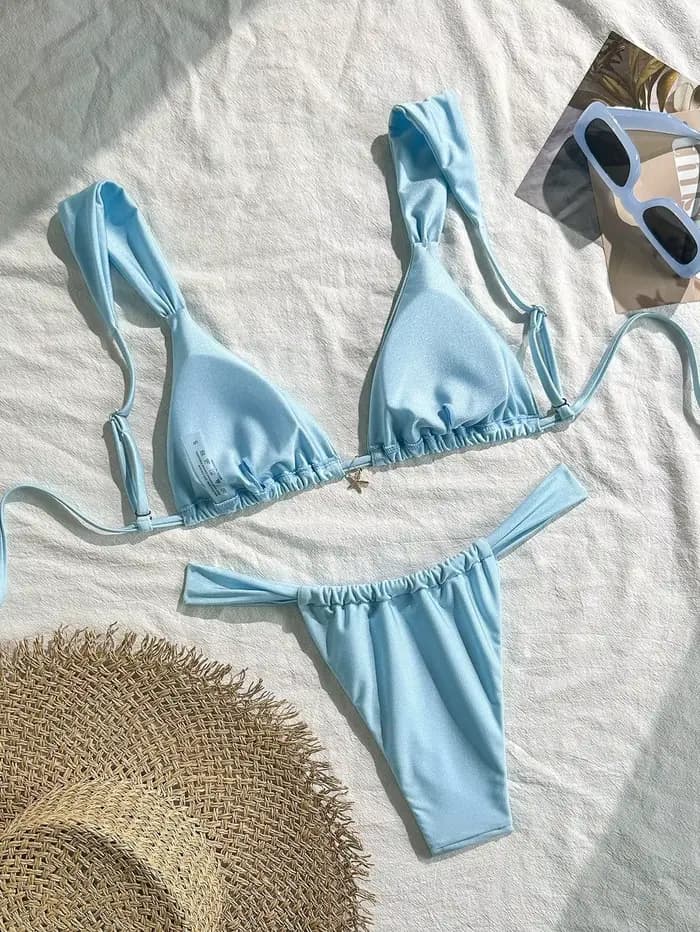 Ensemble de bikini orné d'étoiles de mer sexy 2026 pour femme