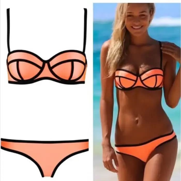 Sexy multicolore fermeture éclair Bikini maillot de bain femmes à la mode maillots de bain à la mode tendance été offre spéciale de la saison Bikini ensemble AE