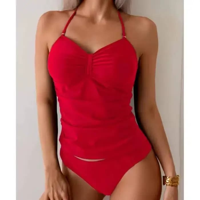 Maillots de bain deux pièces pour femme, collection été 2026 : Ensemble tankini et maillot de bain dos nu push-up pour la plage
