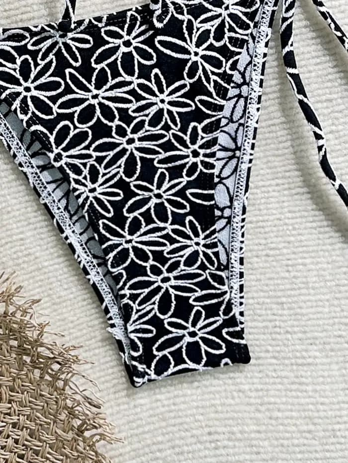 Sexy plaine Bandeau Bikini ensemble coquille concepteur maillot de bain Push Up Micro Bikinis Biquini Sexy maillot de bain cravate côté Triangle maillots de bain