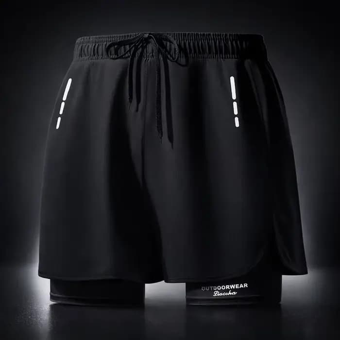 Shorts de bain pour hommes à séchage rapide avec doublure de compression pour la plage, la piscine, la course à pied et la salle de sport