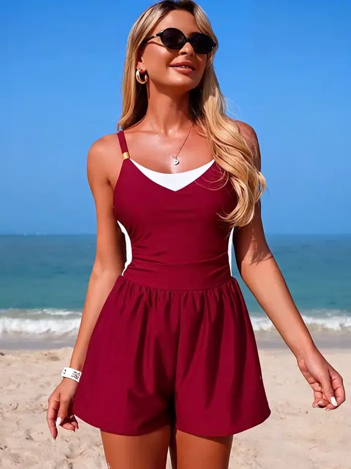 Maillot de bain une pièce pour femmes, avec poches, grande taille, vêtements de plage, XXL, nouvelle collection 2026