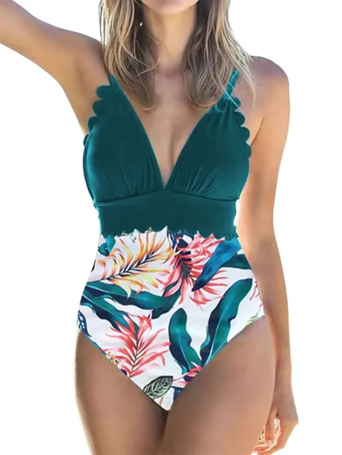 Maillot de bain une pièce taille haute