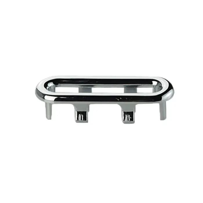 Couvercle de trou chromé pour lavabo en céramique, salle de bains, accessoires de cuisine, bouchon de lavabo d'évier, couvercle de trop-plein creux, anneau rond d'évier, couvercle de rechange
