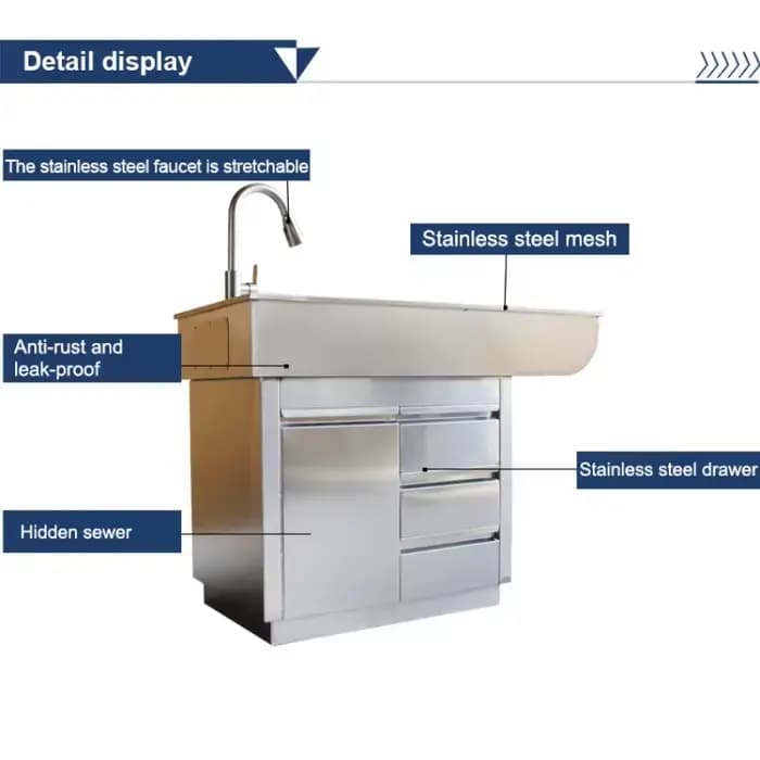 Baignoire professionnelle pour animaux de compagnie : Station de toilettage multifonctionnelle avec toutes les fonctionnalités pour les fournitures pour animaux de compagnie