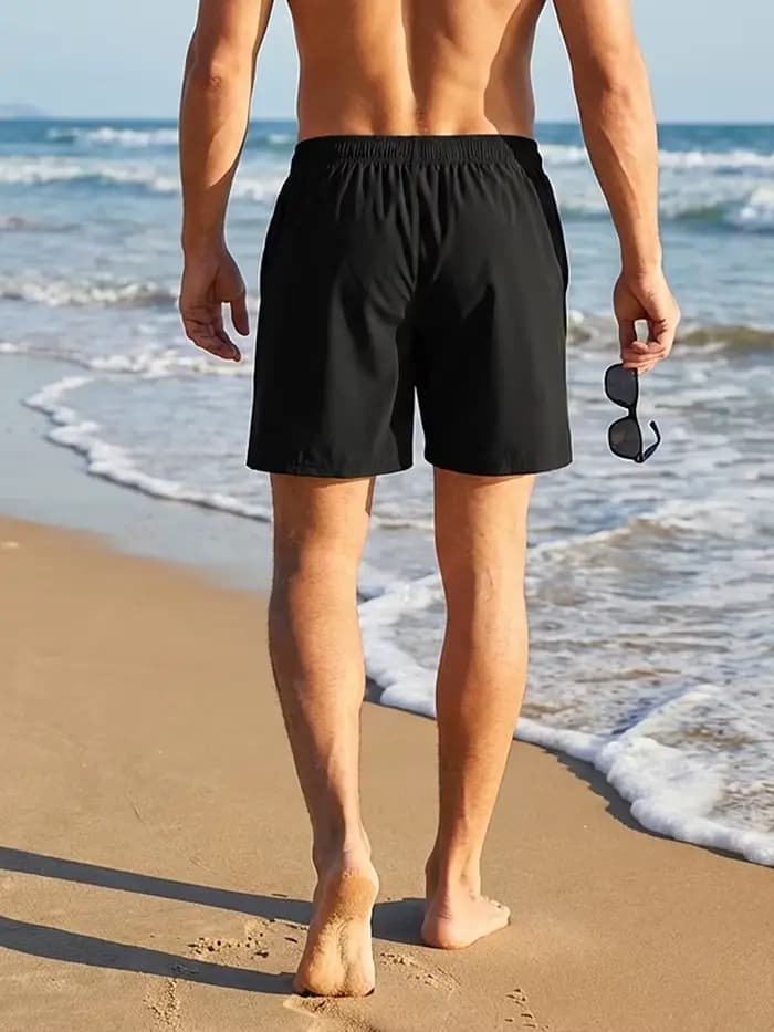 Short de bain pour homme avec motif requin