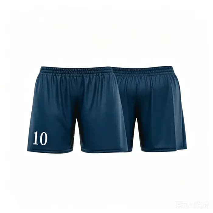 Short de plage bleu personnalisé avec numéro, respirant et tendance pour l'été