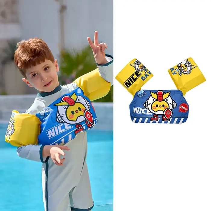 Maillot de bain à manches flottantes pour bébé