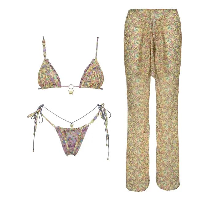 Ensemble de bikini bohème chic tendance 2026 avec motif cachemire unique