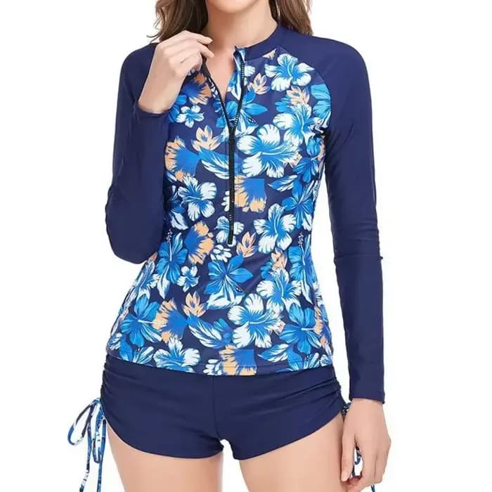 Grands maillots de bain à manches longues pour le surf Tankini