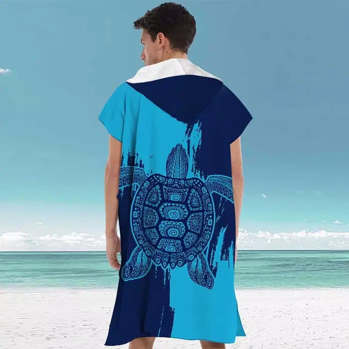 Poncho de surf absorbant l'eau avec capuche