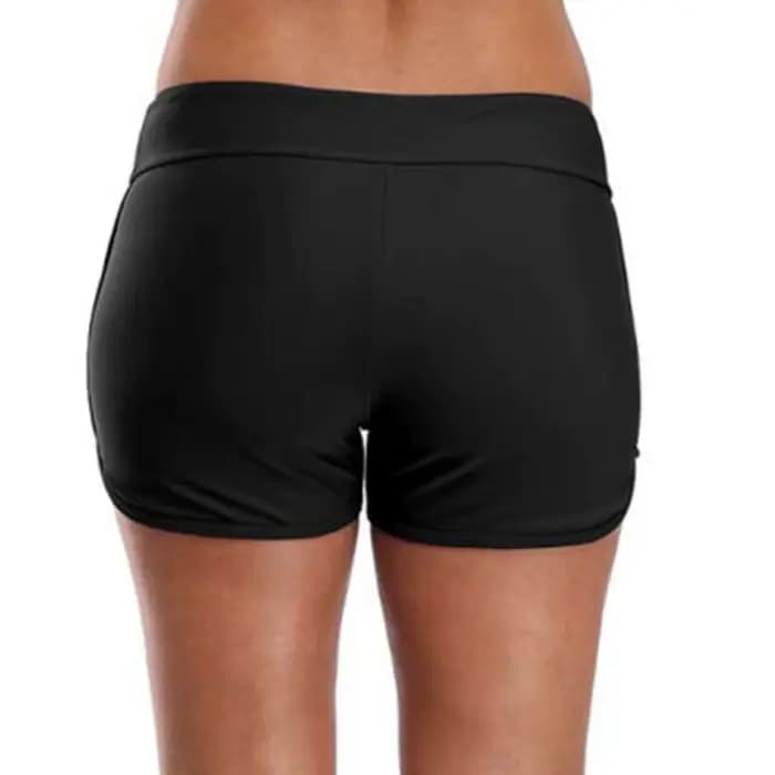 Short de bain femme taille haute conseil maillot de bain short de bain bas de maillot de bain couleur unie garçon Shorts dames maillot de bain troncs