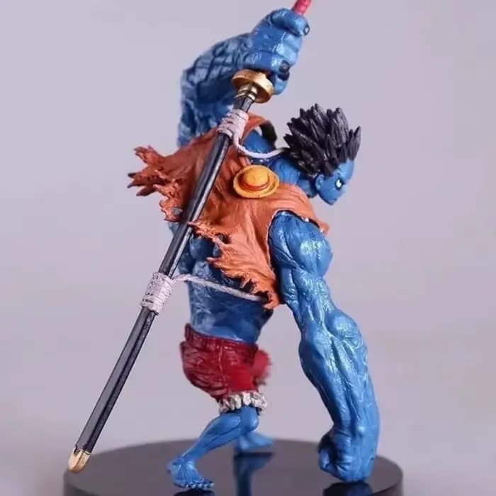 Figurine de collection Luffy One Piece : Modèle de personnage d'anime simple et cool, jouet décoratif, cadeau