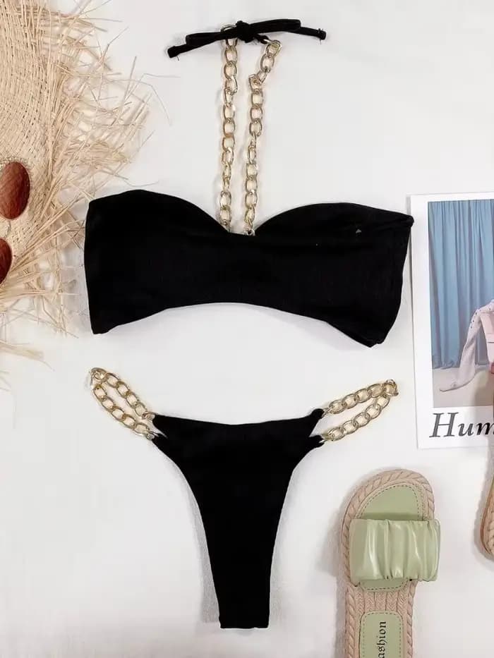 Maillot de bain noir pour femmes