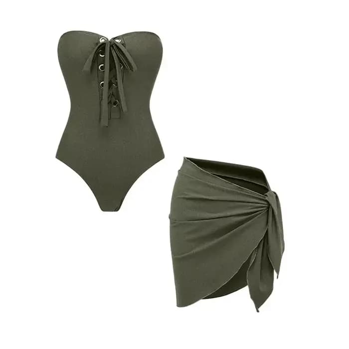 Maillot de bain une pièce sexy sans bretelles pour femme 2025