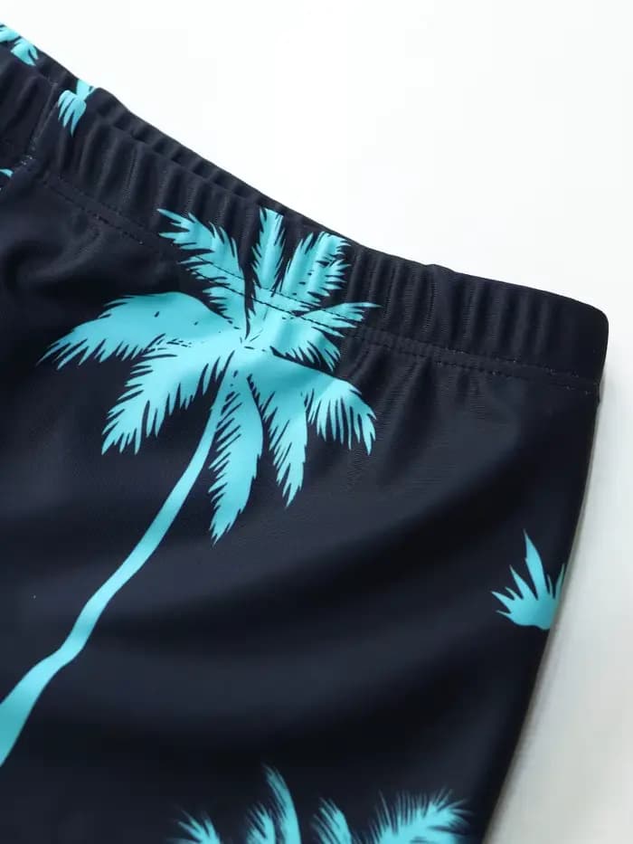 Maillot de bain deux pièces 2026 NOUVEAU Vert Cocotier Manches longues Enfants