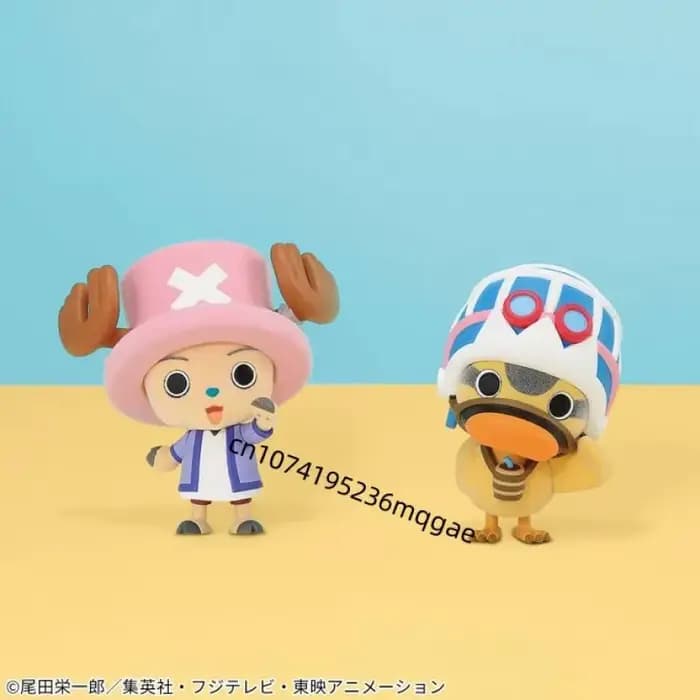 En stock, figurines d'action Bandai ONE PIECE Fluffy Puffy Tony Chopper Karoo Bepo, modèles d'ornements de bureau, collections